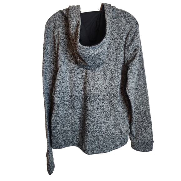 Leg3nd Quarter Zip Hooded Sweatshirt/Jacket, Charcoal, NWT - Picture 6 of 6